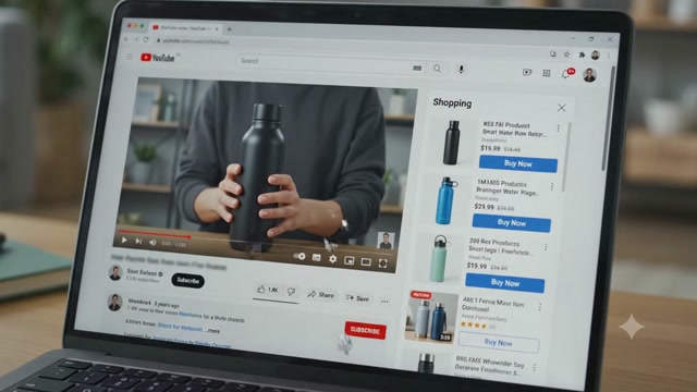 People Going to Youtube Shopping Online On The Laptop
