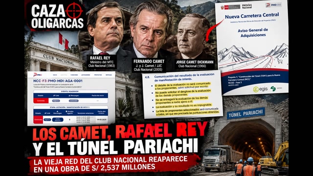 Túnel Pariachi la oligarquía gana licitación pública cuyas calificaciones no son públicas