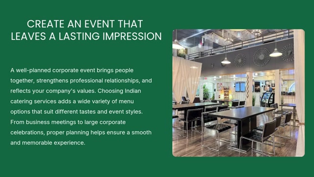 How to plan a sucsessful corporate event with indian catering services