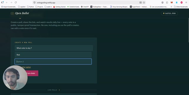 Blockchain Polling Application Walktrough