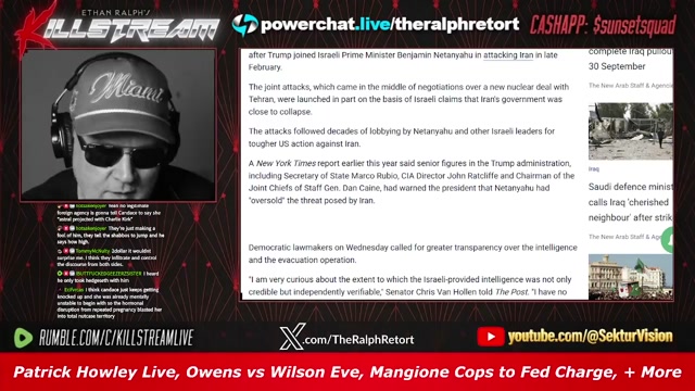 KILLSTREAM: Patrick Howley Live, Owens vs Wilson Eve, Mangione Cops to Fed Charge, + More