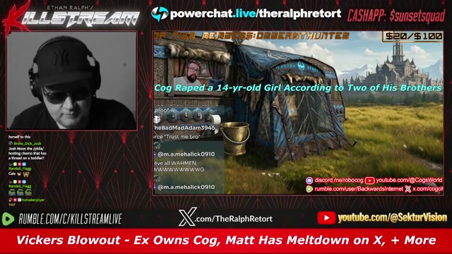 KILLSTREAM: Vickers Blowout - Ex Owns Cog, Matt Has Meltdown on X, + More
