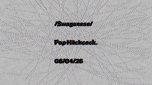 Pop Hitchcock - Swaganese