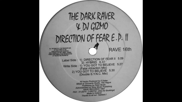 IO, DJANGELRAVE =IO,VALERIO CATTANEO PRESENTS :Dj Gizmo & Dj The Darkraver - Direction On Fire II (1993) - The Original Video Official Clip Music Track Genre Electronic Dance Style Hardcore Music Sound Of 100% Extreme Style Hardcore !!