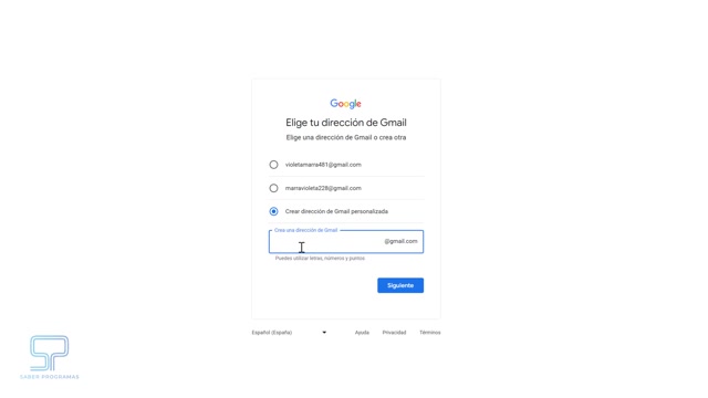 Cómo crear un gmail