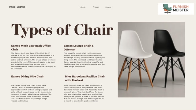 Orange Office chair