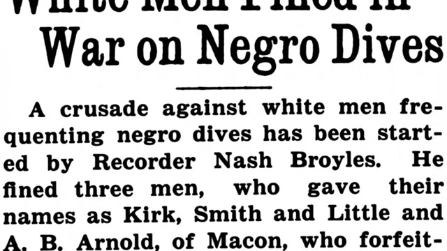 Tuesday, 15th July 1913 White Men Fined in War on Negro Dive