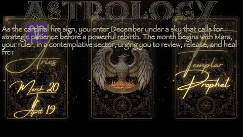 ARIES DECEMBER 2025: The Phoenix Fire of Your Rebirth | Monthly Guidance Short