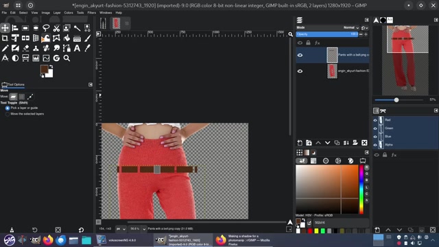 pants with a belt