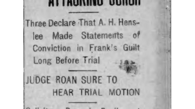 Monday, 6th October 1913: Judge Ellis Protests Reckless Auto Drivers, The Atlanta Journal