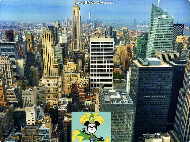 growing minnie mouse in city