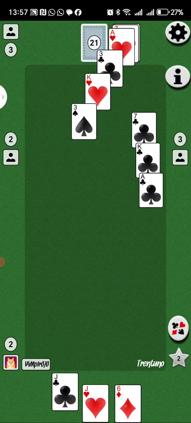 Trentuno gioco di carte