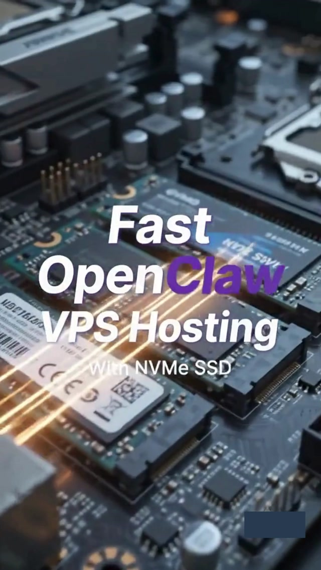 Fast OpenClaw VPS Hosting with NVMe SSD