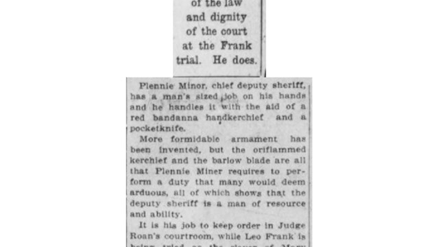 Thursday, 31st July 1913 Red Bandanna, a Jackknife and Plennie Minor Preserve Order, The Atlanta Georgian