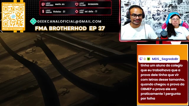 React de Fullmetal alchemist brotherhood EP 37 é 38