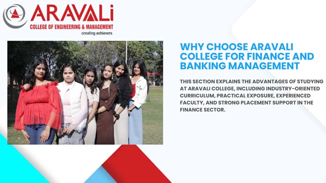Introduction to Finance and Banking Management Education in Delhi  Aravali College