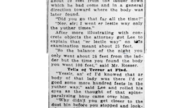 Wednesday, 30th July 1913 Lee, Dull and Ignorant, Calm Under Grueling Cross Fire, The Atlanta Constitution