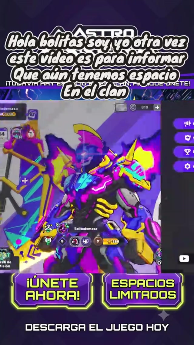 Todavía hay espacios en el clan