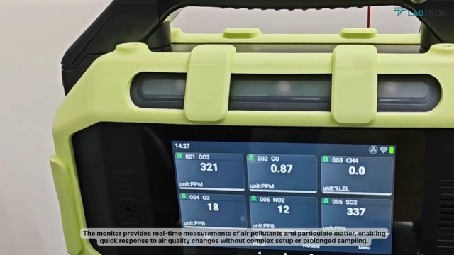 Labtron Air Quality Monitor LAQM‑A11: Portable multi-gas detection for environmental safety.