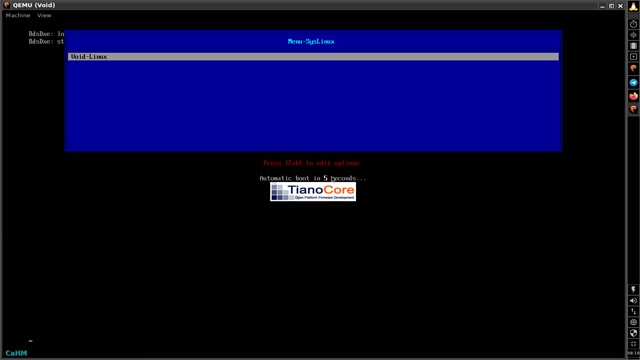 ✅Muestra de instalación VoidLinux UEFi (musl) con Luks1, SysLinux, JWM y QEMU