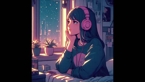 Cozy Room Lofi Ambience 1 Hour - Window Chill Beats for Study, Relax, Sleep, Focus - Cozy Room Loop