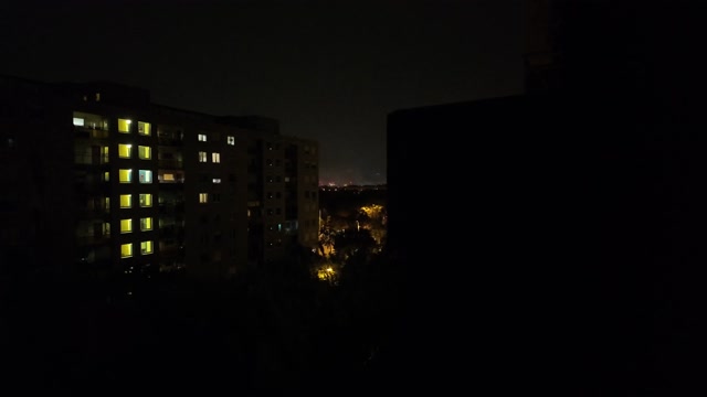 Tűzijáték a kőbányai erkélyünkről