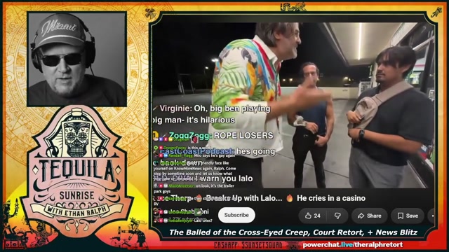 Tequila Sunrise: The Balled of the Cross-Eyed Creep, Court Retort, + News Blitz