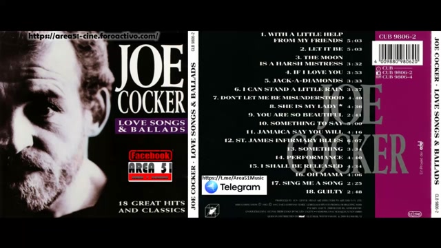 JOE COCKER- LOVE SONGS & BALLADS (1992)(FULL ALBUM)