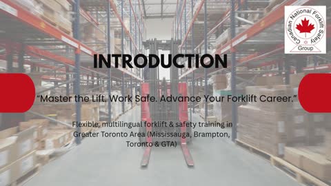 forklift certification in Mississauga.