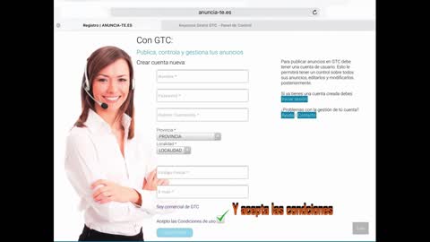 Anuncia-te gtc tutorial para anunciarte