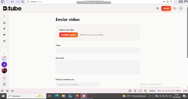 How to upload videos on D.Tube