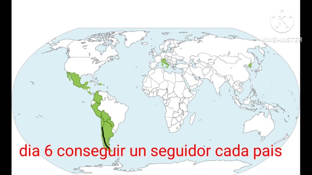 Dia 6 conseguindo un seguidor cada pais