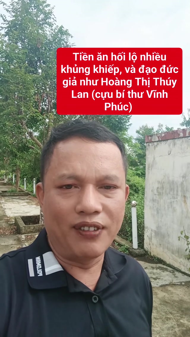 Tiền ăn hối lộ nhiều khủng khiếp như Hoàng Thị Thúy Lan [ cựu bí thư Tỉnh Vĩnh Phúc]. Giơ ngón tay là Hậu Pháo són ra quần lo đủ triệu đô la.