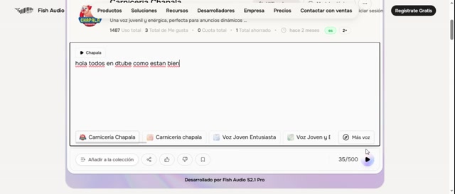 me deja generar voz de carniceria chapala