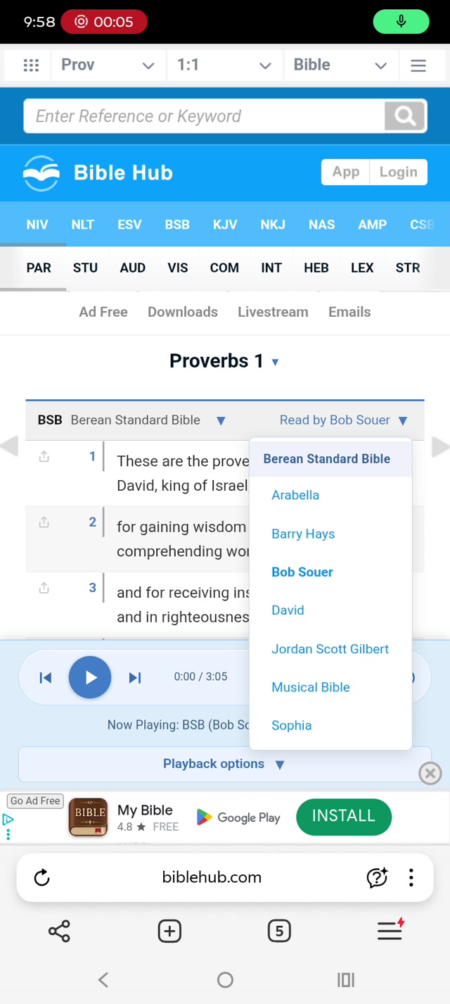 What???? 😧 😭😭😭😭😭😭😭😭😲 I can't even use Bible Hub Anymore!!! They have infiltrated the audio names too! I'll get over the name prejudice & puns thingy and I'll try to use Bible gateway/Bible Hub for prolly emergencies tho!!! Physical bibles you can hold seems far superior than ones you can't and memorizing scriptures too so it's on your heart!!!!!