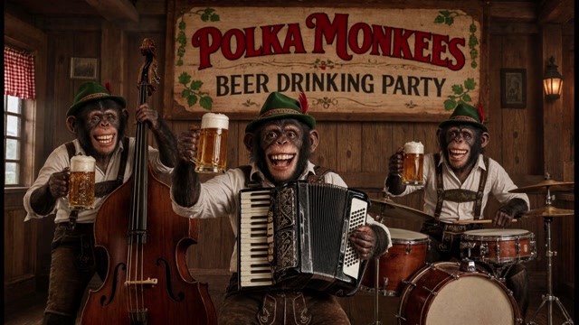 POLKA MONKEES BEER DRINKNG PARTY