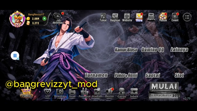 HGI TEMA SASUKE🔥APK MOD HIGGS DOMINO RP VERSI 2.79 TERBARU X8 SPEEDER • HIGGS GAMES ISLAND