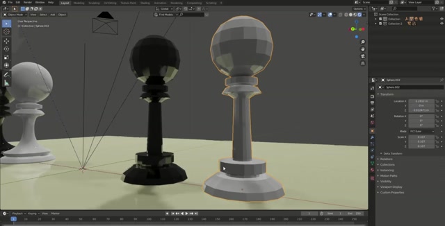 15. Blender 2.82 - Low Polygon vs. Hard Surface Model