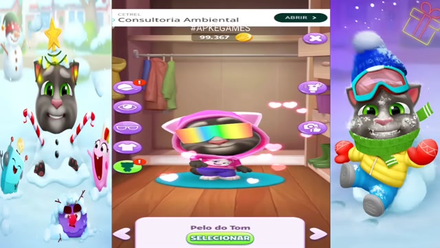 My Talking Tom 2 Christmas update Gameplay Android ios