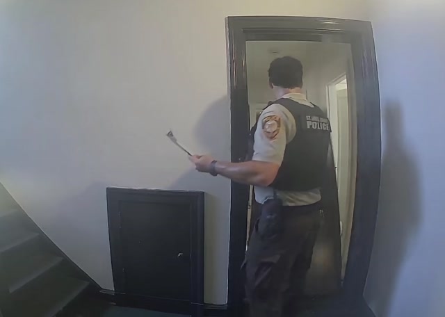 🚨🚨🚔 THAT DOOR WAS ALREADY BUSTED BEFORE THAT COP EVEN LAID A FINGER ON IT!!! 🚔🚨🚨  