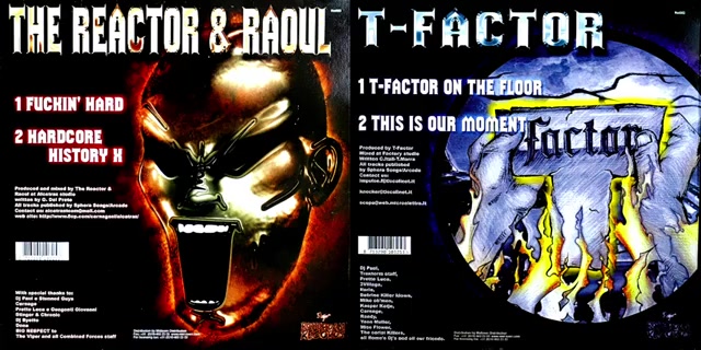 SOLO IO, DJANGELRAVE Solo Io, Valerio Cattaneo Presents :T-factor The Reactor e Raoul 2000 Vinyl Ripped Complete From The Original Official Video Clip Tracks  Hardcore Genre Discoteca Music Sound Dance Extreme From Italy Songs Record !!