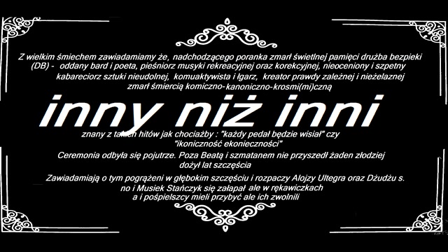 inny niż inni - cztery razy po dwa razy
