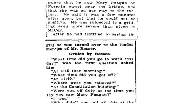 Wednesday, 20th August 1913: George Kendley Denies He Said He Was Willing to Lead Party to Lynch Leo Frank, The Atlanta Constitution