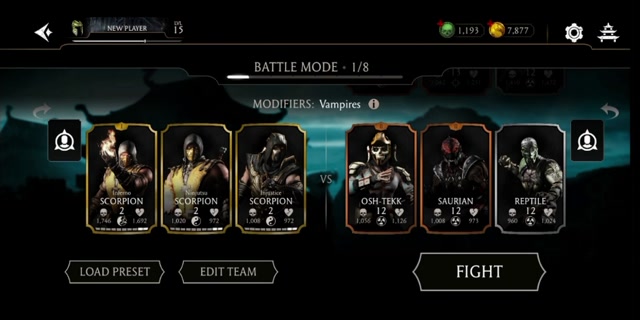 Fight 01 Tower 07 Chapter 02 Battle Mode -Mortal Kombat Mobile